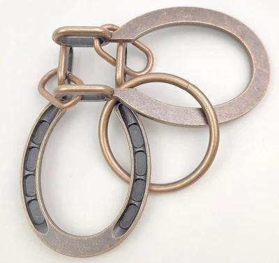 Quebra-cabeça tradicional brain teaser clássico metal ferradura bronze normal novo - Imagem 1 de 4