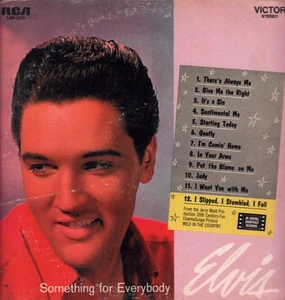 Elvis Presley Something For Everybody LP Vinyl USA Rca Victor 1961 mit Innenseite - Bild 1 von 5
