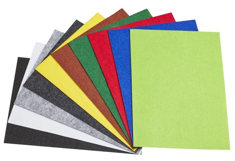 2er Set Filz selbstklebend, 1 mm, 21 x 29,5 cm. Polyester, Restfarben (1 x/1,45) - Bild 1 von 1