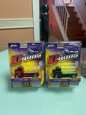 TOW-THE LINE! 2 JADA D-RODS '47 COE FORD PLATAFORMA PLANA PORTACARROS con plataforma ajustable Foto 1 de 4