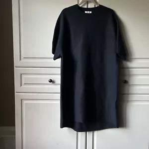 COS Sweater Dress Oversized Fit High-Low Hem Wool Black Size M - Picture 1 of 12