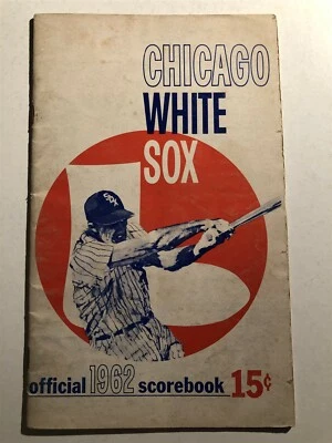 1962 WASHINGTON Senators vs CHICAGO WHITE SOX Program JOEL HORLEN Early WYNN - Image 1 of 4