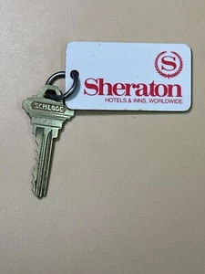 Sheraton Hotel Motel Room Key Fob & Key Columbus Ohio #1207 - Imagen 1 de 2