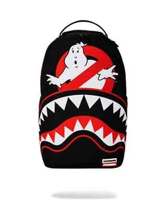 Sprayground Ghostbusters Shark Backpack🔥New Black Bookbag School Bag - Picture 1 of 11