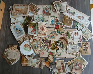 GROSSES Set 290 CHROMO Kind Blumen Pralinen Chicorée Keks SAMARITERSTIFT - Bild 1 von 3