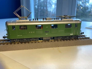 HO HAG #236 Swiss SBB Re 4/4 I 416 Lindengreen Livery Electric Loco DC orig. box - Picture 1 of 10