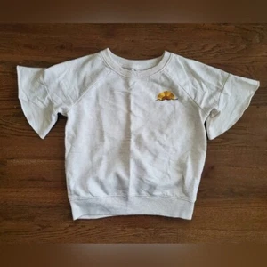 Top GYMBOREE bambina M 7/8 panna manica a campana - Foto 1 di 9