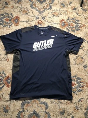 Mens Butler Bulldogs Nike Dri-Fit Blue Training Shirt Short Sleeve Size XL - Image 1 of 4