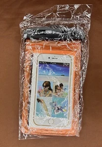 Waterproof Phone Bag Pouch Underwater Swimming Cell Phone Case Dry Bag Orange - Picture 1 of 6