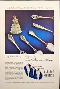 Wallace Sterling Contemporary American Wallingford CT Vintage Print Ad 1949 - Picture 1 of 6