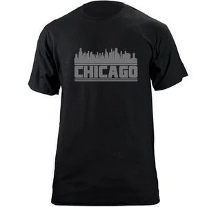 Original Chicago Skyline T-Shirt - Baseball Team Colors - Picture 1 of 2