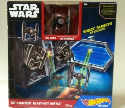 Hot Wheels Star Wars Tie Fighter Blast-out Battle Play Set -die-cast vehicle NIB - Image 1 of 4