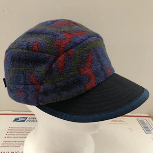 Patagonia Pristine 90's Vintage Rare Fleece Duckbill Ear Flap Hat Medium Unisex - Picture 1 of 14