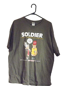 JEFF FOXWORTHY "SOLDATENMUTTER AUF EBAY" HERREN T-SHIRT GR. XL ARMY GRÜN LUSTIG!! - Bild 1 von 7