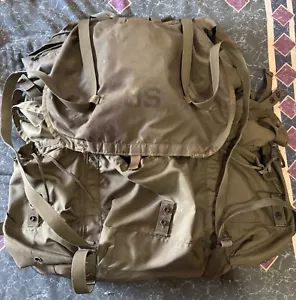 US ARMY FIELD PACK, COMBAT, NYLON, LARGE, LC-1 W/ ALUMINUM FRANE, COMPLETE! - Picture 1 of 6