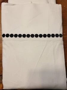 Pottery Barn Pearl Bio Perkal King Kissenbezüge (S/2) schwarze Punkte - Bild 1 von 2