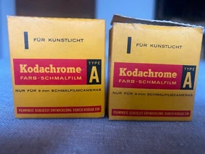 2 NAGELNEUE KODACHROME A I FARB SCMALFILM für KUNSTLICHT NEU - Bild 1 von 5