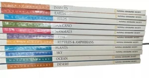 National Geographic Nature Library 11 Hardcover Bücher Säugetiere Himmel Ozean Fische... - Bild 1 von 12
