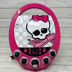 Monster High Disco Party Karaoke CD Player Skull 2012 Pink Light Up No Mic Works