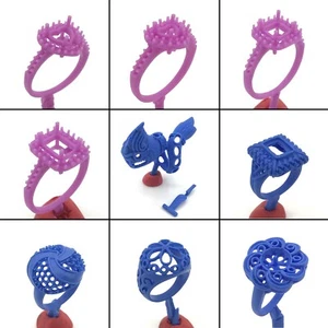 9 piezas moldes de anillo de fundición de cera perdida patrones WRB257 | diseño de gemas de Queens - Imagen 1 de 3