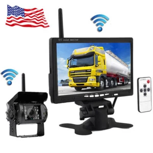 Wireless Backup Camera Car Rear View HD Parking System Night Vision + Monitor - Picture 1 of 10