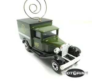 1925 '25 Model A Ford BBC Green Truck Car Rare Christmas Tree Ornament Diecast - Picture 1 of 6
