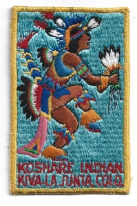 KOSHARE INDIAN KIVA, La JUNTA CO W/ GOLD BORDER - Picture 1 of 1