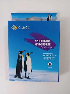 Cartucho de tinta negro G&G NP-B-0061BK/0980BK nuevo envío gratuito Foto 1 de 4