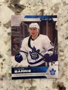 2019-20 TOPPS NOW NHL STICKER WEEK 9 TORONTO MAPLE LEAFS TYSON BARRIE #75 - Picture 1 of 1
