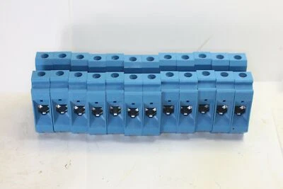 PHOENIX CONTACT UT 35 35mm DIN RAIL TERMINAL BLOCK BLUE bag of 12 - Image 1 of 4