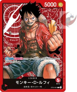 Tarjeta One Piece ST01-001 L Monkey D. Luffy japonesa - Imagen 1 de 2