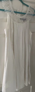 FRENCH CONNECTION WHITE COLLAR DETAIL SUMMER DRESS UK 12 ^ - Picture 1 of 6