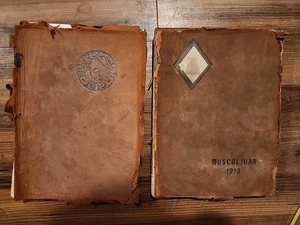 Lote 1912 y 1913 Grabadores Muscoljuanos Muskingum Anuario Universitario Antiguo - Imagen 1 de 5
