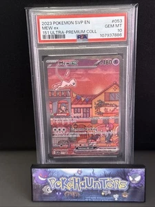 Tarjeta Pokémon Mew EX SVP 053 Escarlata y Violeta 151 UPC Promo PSA 10 Gemas Como Nueva - Imagen 1 de 2