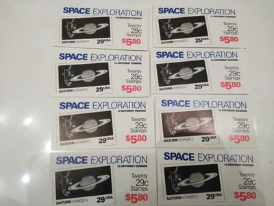 USPS Scott 2568-77 29c 1991 Space Exploration 8 Books Of 20 20 Stamps 2 Panes - Image 1 of 4
