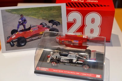 1:43 Brumm Ferrari 126 C2 GP San Marino 1982, D. Pironi più cartolina, edizione limitata - Immagine 1 di 3