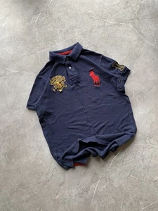 Polo Ralph Lauren R.L. raro Y2K Polo de nieve Challenger Cup azul talla M - Imagen 1 de 10