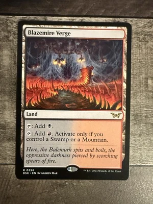 MTG Magic the Gathering Blazemire Verge (256/469) Duskmourn House of Horror - Image 1 of 2