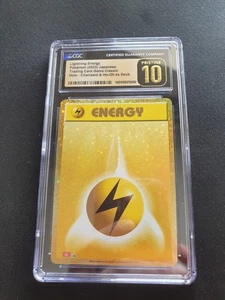 CGC 10 PRISTINE! Basic Lightning Energy 034/034 Trading Card Game Classic Holo - Picture 1 of 2
