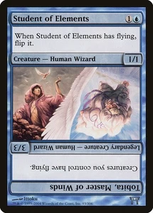Student of Elements / Tobita 2x FOIL MTG Champions of Kamigawa Uncommon NM blue - Picture 1 of 1
