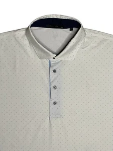 Greyson Men’s 2XL Printed S/S Icon Polo II Arctic White Embroidered - Picture 1 of 6