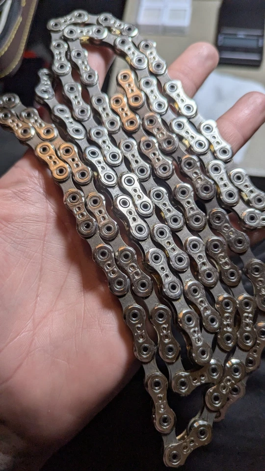 Cadena Campagnolo Record ultra estrecha de 10 velocidades plateada  Foto 1 de 4