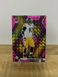 2025 Panini NFL Mosaic Cameron Heyward PINK SPECTRIS Parallel Card 5/13 - Picture 1 of 2