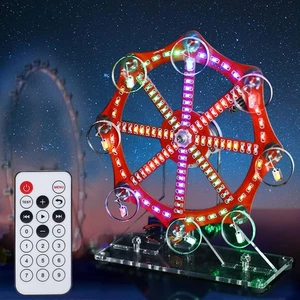SMD DIY Ferris Wheel Model, Colorful LED Lights SMT Soldering Practice Kit, R... - Picture 1 of 7