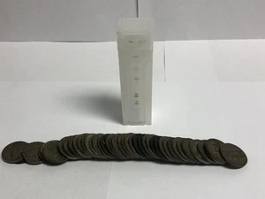 1942-1945 Jefferson War Nickels Roll 35% Silver 40 Coins $2 Face Value PDS - Picture 1 of 5