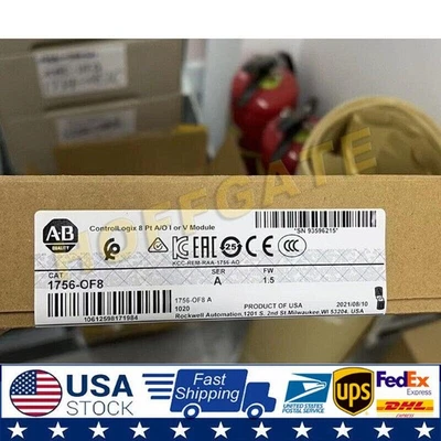 New Sealed AB 1756-OF8 ControlLogix PLC Output Module Fast Shipping US Free Tax - Image 1 of 4
