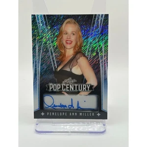 2025 Leaf Pop Century Penelope Ann Miller Blue Shimmer Auto 1/4 SSP Autograph - Picture 1 of 2