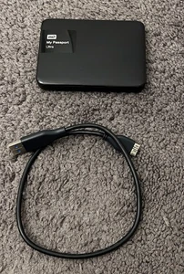 WD My Passport Ultra 1TB WDBGPU0010BBK-04 External Hard Drive Black USB 3.0 - Afbeelding 1 van 6