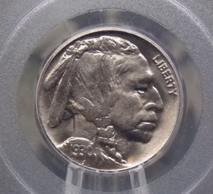 1930 "P" Indian Head BUFFALO Nickel 5c PCGS MS65 CAC #071 OGH Old Green ECC&C - Picture 1 of 5