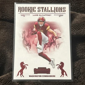 2024 Panini Contenders Football Luke McCaffrey Rookie Stallions Red Commanders - Picture 1 of 6